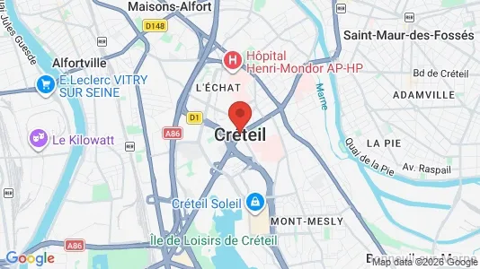 Houses for rent i Créteil - kort over placeringen