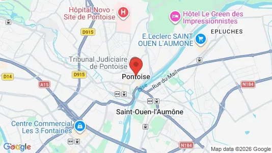Houses for rent i Pontoise - kort over placeringen