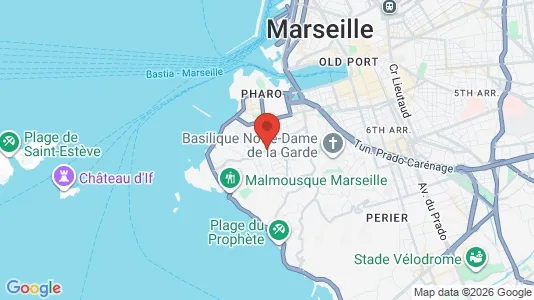 Apartments for rent i Marseille 7ème arrondissement - kort over placeringen