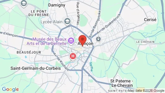 Houses for rent i Alençon - kort over placeringen