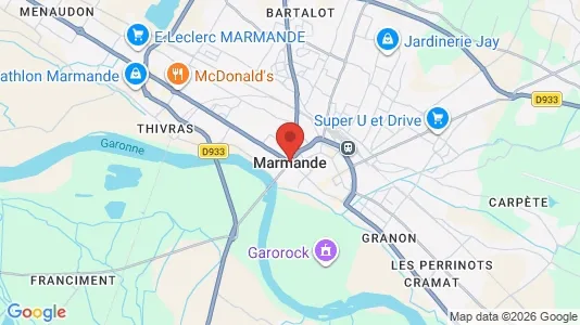 Houses for rent i Marmande - kort over placeringen