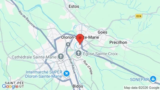 Houses for rent i Oloron-Sainte-Marie - kort over placeringen