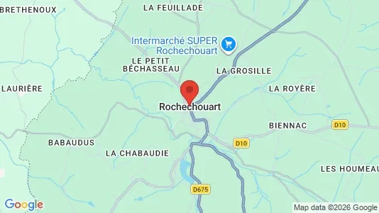 Apartments for rent i Rochechouart - kort over placeringen