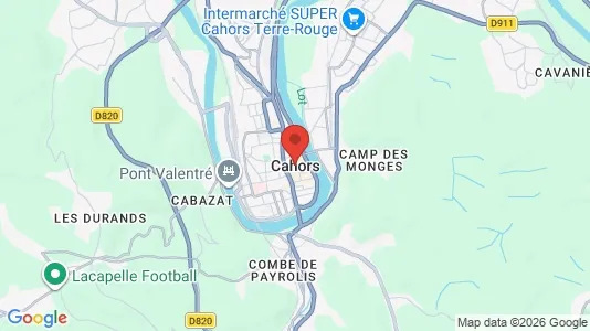 Houses for rent i Cahors - kort over placeringen