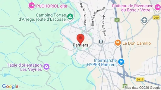 Houses for rent i Pamiers - kort over placeringen