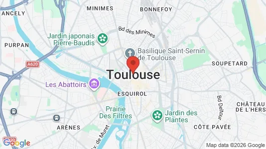 Houses for rent i Toulouse - kort over placeringen