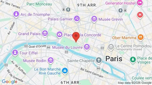 Houses for rent i Paris 1er arrondissement - kort over placeringen