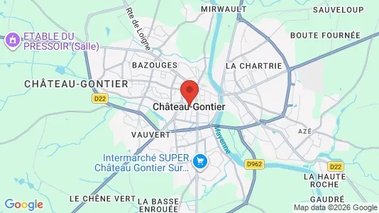 Houses for rent i Château-Gontier - kort over placeringen