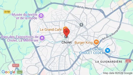 Houses for rent i Cholet - kort over placeringen