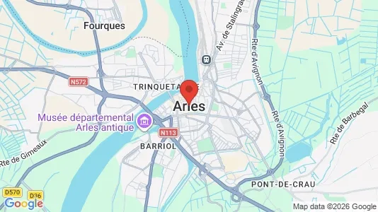 Houses for rent i Arles - kort over placeringen