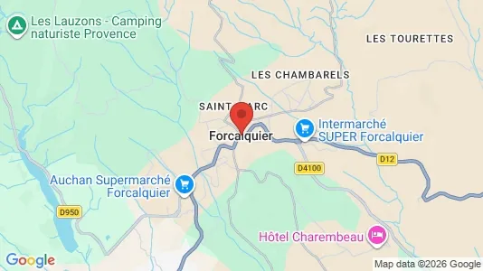 Apartments for rent i Forcalquier - kort over placeringen