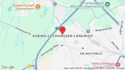 Apartments for rent i Munich Aubing-Lochhausen-Langwied - kort over placeringen