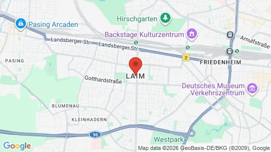 Rooms for rent i Munich Laim - kort over placeringen