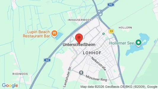 Apartments for rent i Unterschleißheim - kort over placeringen