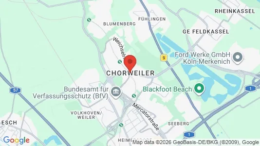 Houses for rent i Cologne Chorweiler - kort over placeringen
