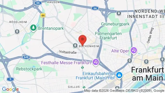 Rooms for rent i Frankfurt Innenstadt II - kort over placeringen
