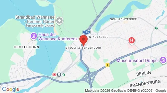 Apartments for rent i Berlin Steglitz-Zehlendorf - kort over placeringen