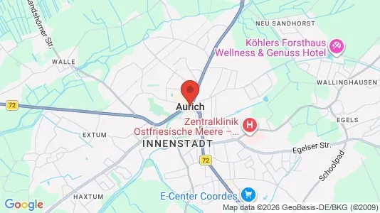 Apartments for rent i Aurich - kort over placeringen