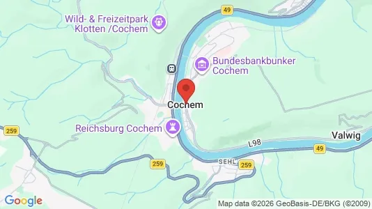 Apartments for rent i Cochem-Zell - kort over placeringen