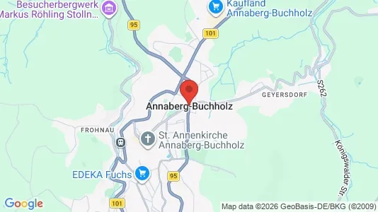 Houses for rent i Erzgebirgskreis - kort over placeringen