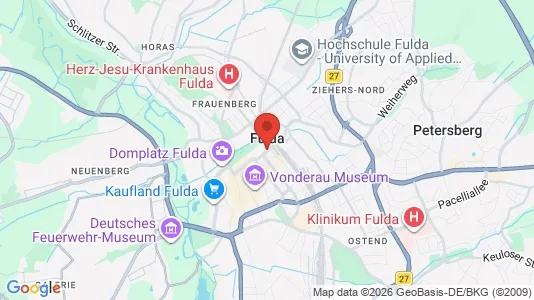 Apartments for rent i Fulda - kort over placeringen