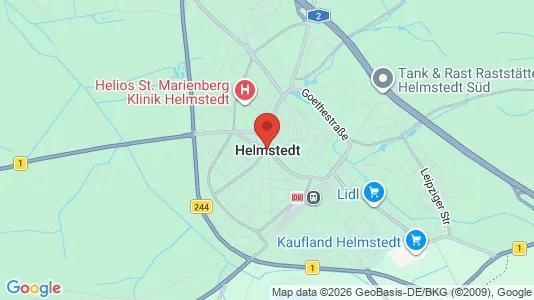 Apartments for rent i Helmstedt - kort over placeringen