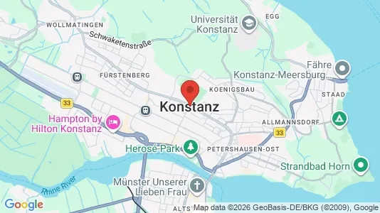 Rooms for rent i Konstanz - kort over placeringen