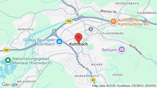 Apartments for rent i Kulmbach - kort over placeringen
