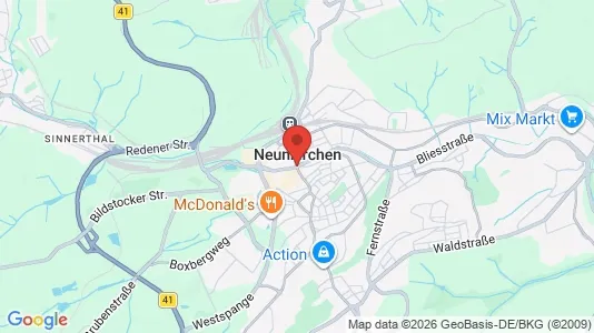 Houses for rent i Neunkirchen - kort over placeringen