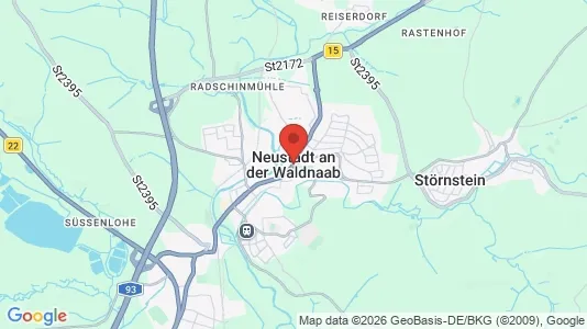 Apartments for rent i Neustadt an der Waldnaab - kort over placeringen