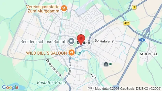 Houses for rent i Rastatt - kort over placeringen