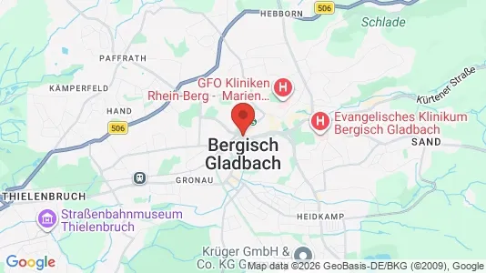 Houses for rent i Rheinisch-Bergischer Kreis - kort over placeringen
