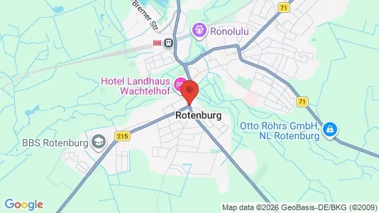 Apartments for rent i Rotenburg (Wümme) - kort over placeringen