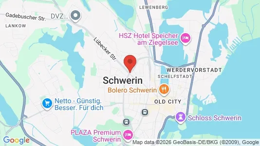 Houses for rent i Schwerin - kort over placeringen
