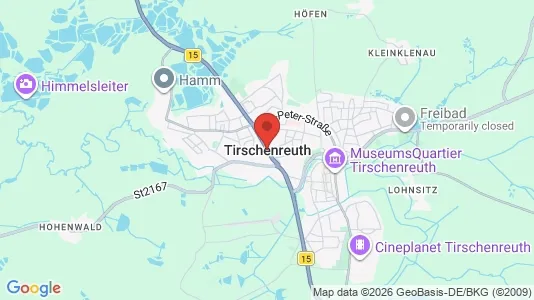 Apartments for rent i Tirschenreuth - kort over placeringen