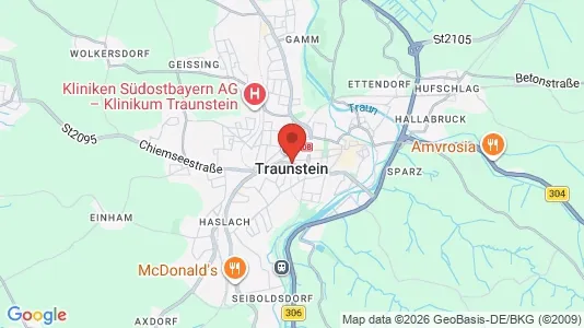 Apartments for rent i Traunstein - kort over placeringen