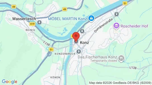 Apartments for rent i Trier-Saarburg - kort over placeringen
