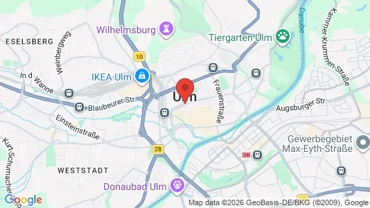 Rooms for rent i Ulm - kort over placeringen