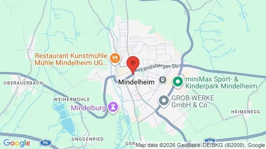 Apartments for rent i Unterallgäu - kort over placeringen