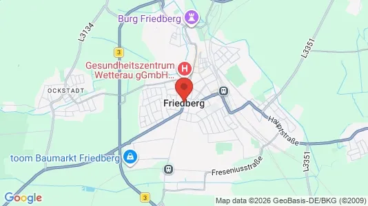 Apartments for rent i Wetteraukreis - kort over placeringen