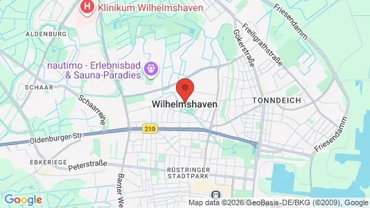 Apartments for rent i Wilhelmshaven - kort over placeringen