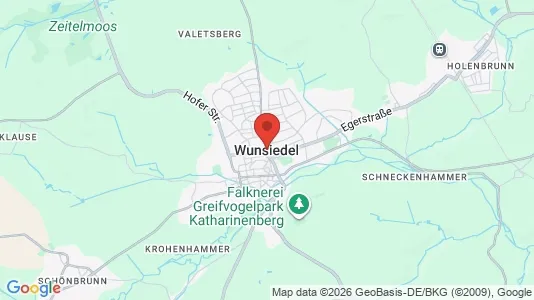 Apartments for rent i Wunsiedel im Fichtelgebirge - kort over placeringen