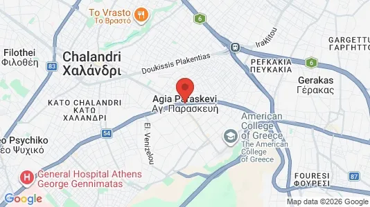 Houses for rent i Agia Paraskevi - kort over placeringen