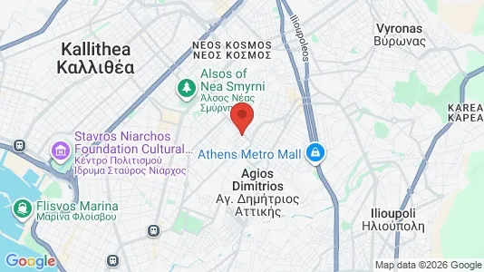 Apartments for rent i Ano Nea Smyrni - kort over placeringen