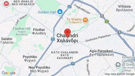 Houses for rent i Chalandri - kort over placeringen