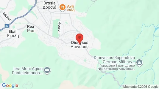 Houses for rent i Dionysos - kort over placeringen