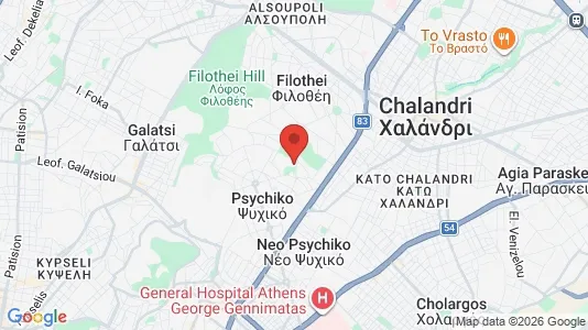Apartments for rent i Filothei-Psychiko - kort over placeringen