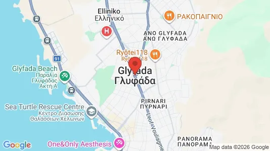 Houses for rent i Glyfada - kort over placeringen