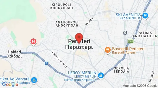 Houses for rent i Peristeri - kort over placeringen