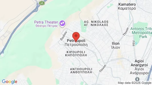 Apartments for rent i Petroupoli - kort over placeringen